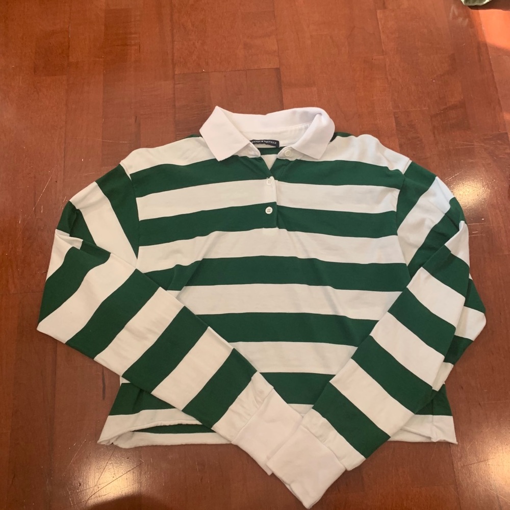 Striped Collar Top